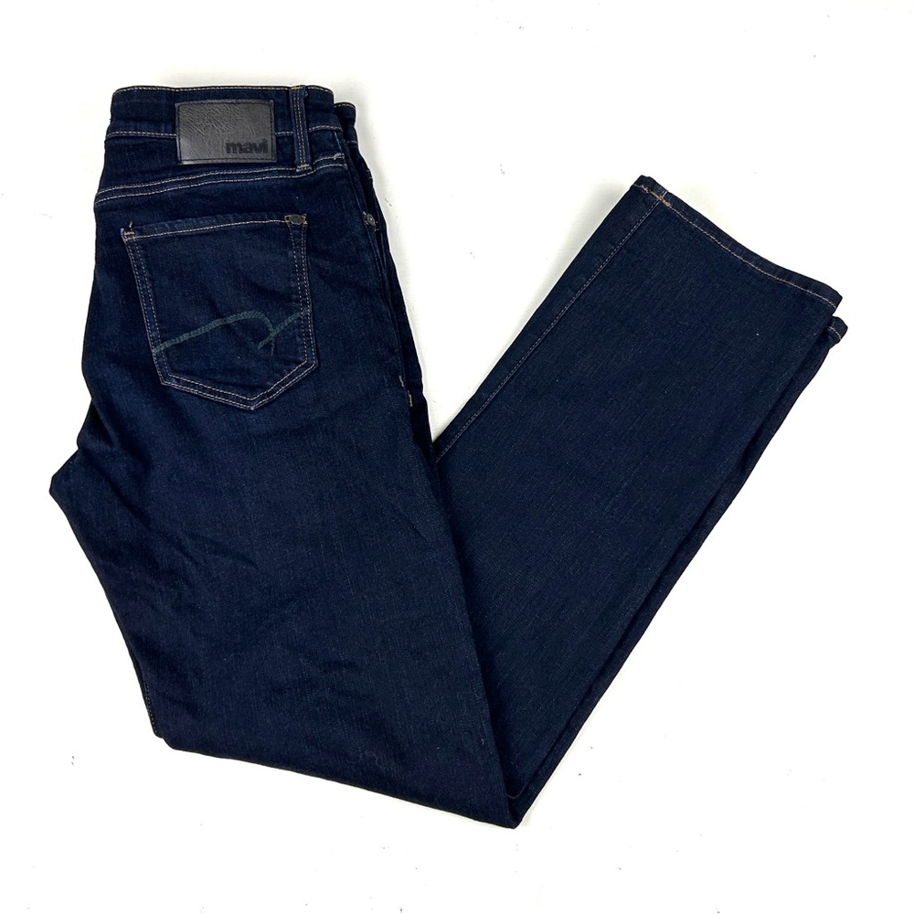 Mavi Jeans Mens 31x32 Zach Straight Leg Mid Rise Stretch Dark Wash Denim